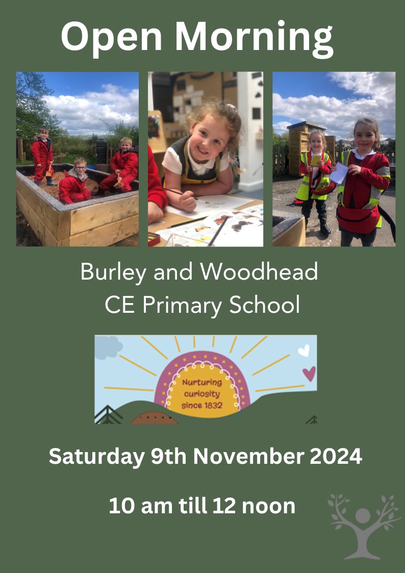 Burleywoodheadp's tweet photo. Families are warmly invited to our Open Morning. Your child can explore the Reception classroom and outdoor area and our Reception team will be on hand to answer all your questions.

https://t.co/bWNgRyLqSr https://t.co/eZgrD9yGa6