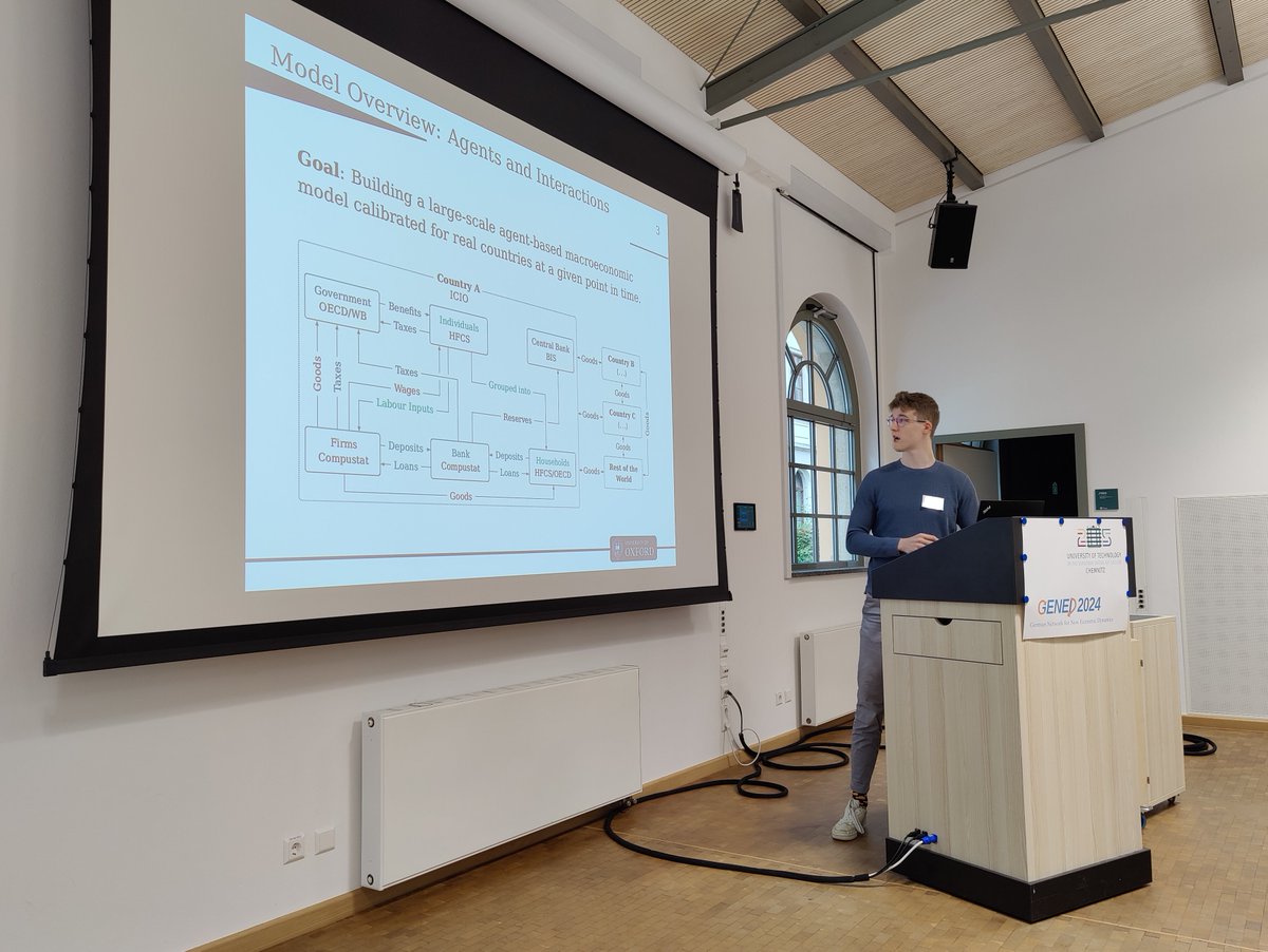 Samuel Wiese (@samu_wiese) on Twitter photo 🚨New Working Paper!🚨
Forecasting Macroeconomic Dynamics using a Calibrated Data-Driven Agent-based Model
inet.ox.ac.uk/publications/n…
with <a href="/j_kaszowska/">Jagoda Kaszowska</a>, <a href="/JoelNMDyer/">Joel Dyer</a>, Jose Moran, <a href="/mrcpangallo/">Marco Pangallo</a>, <a href="/f_lafond_/">François Lafond</a>, John Muellbauer, Ani Calinescu, <a href="/doyne_farmer/">Doyne Farmer</a> 🚨New Working Paper!🚨
Forecasting Macroeconomic Dynamics using a Calibrated Data-Driven Agent-based Model
inet.ox.ac.uk/publications/n…
with <a href="/j_kaszowska/">Jagoda Kaszowska</a>, <a href="/JoelNMDyer/">Joel Dyer</a>, Jose Moran, <a href="/mrcpangallo/">Marco Pangallo</a>, <a href="/f_lafond_/">François Lafond</a>, John Muellbauer, Ani Calinescu, <a href="/doyne_farmer/">Doyne Farmer</a>