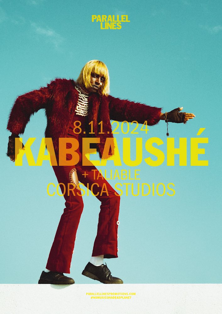 Limited press spots available for this absolute force, an unmissable show ✨<a href="/KABEAUSHE/">KABEAUSHÉ</a> <a href="/Corsica_Studios/">Corsica Studios</a> #journorequest