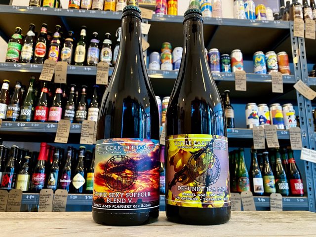 🆕🏴󠁧󠁢󠁥󠁮󠁧󠁿 Always a privilege to have Little Earth Project’s beers in the shop. One of the finest brewers of mixed-ferm in the country…

Stupid Sexy Suffolk is LEP’s Flanders Red-style sour – plum and cherry-heavy and properly acidic. 

Defunkt IPA is a fruity funky barrel-aged IPA.
