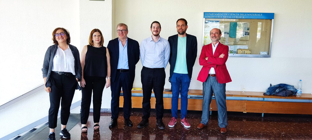 Avui l'estudiant de doctorat🔝Jofre Mañosa del grup <a href="/DIOPMA_UB/">Diopma</a> a <a href="/MaterialsUB/">Materials UB</a> (amb beca FI <a href="/recercauniscat/">Recerca i Universitats</a>), ha defensat🗣️la seva tesis doctoral <a href="/DoctoratUB/">Escola Doctorat UB</a>. Ha obtingut un qualificació d'Excel·lent👏.
Projecte d'investigació finançat per <a href="/CienciaGob/">Ministerio de Ciencia, Innovación y Universidades</a>.
#mechanicalactivation #clays