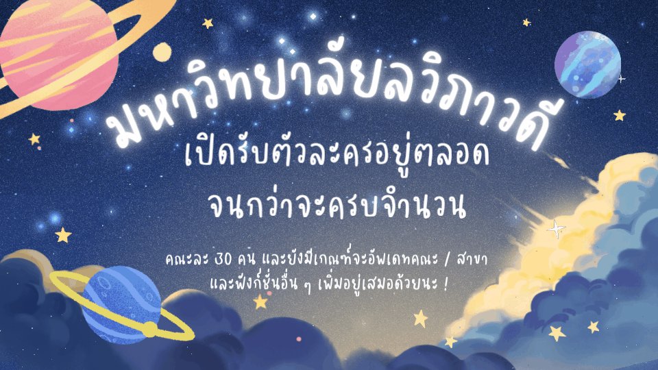 Lawipawadee University tweet media
