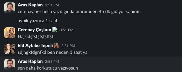 Developerların bünyede bıraktığımız hasar ektedir 😅