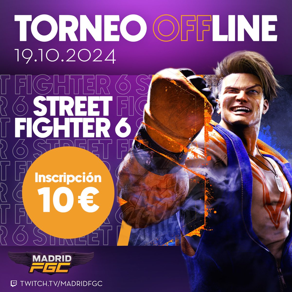 ‼️⏰Nueva cita 19 Octubre con las peleas callejeras‼️

Torneo #StreetFighter6 en Madrid!

Apúntate, aprende y compite con la comunidad!

Última semana suben las inscripciones.

⬇️⬇️⬇️Link en comentarios!⬇️⬇️⬇️