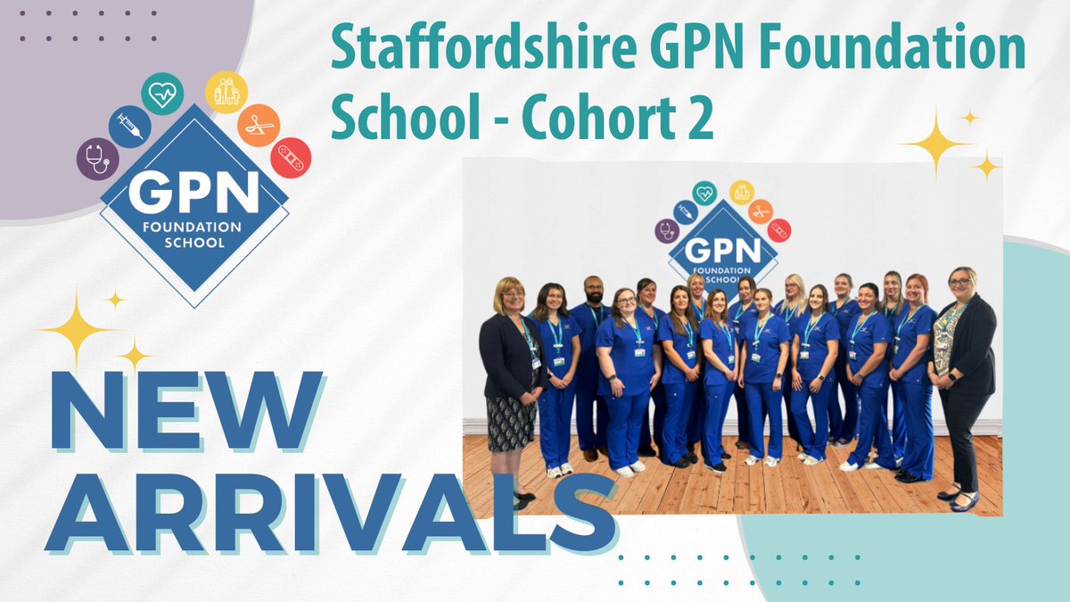 Please join us in welcoming Cohort 2 of the Staffordshire GPN Foundation School.

15 new nurses in Staffordshire! We're looking forward to watching them grow both in their roles and as inspiring human beings 🤩

The future for Staffordshire GP nursing is bright! ✨✨