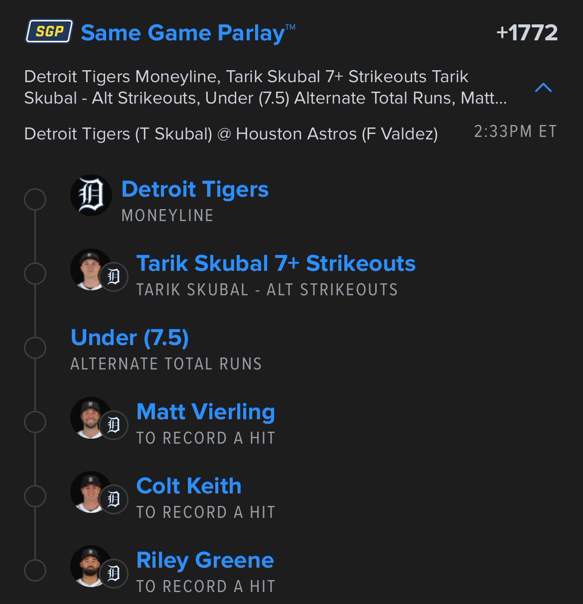 Doverbets's tweet image. You just can’t stop the Gritty Tigs!