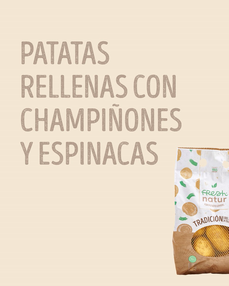FreshNatur's tweet photo. Llenas de sabor y nutrientes.🥔✨ Prueba nuestras patatas rellenas, perfectas para una dieta equilibrada.

#ComidaSaludable #Nutrición #Freshnatur #PatatasRellenas #PatatasFreshnatur https://t.co/tXRq3aXnTJ