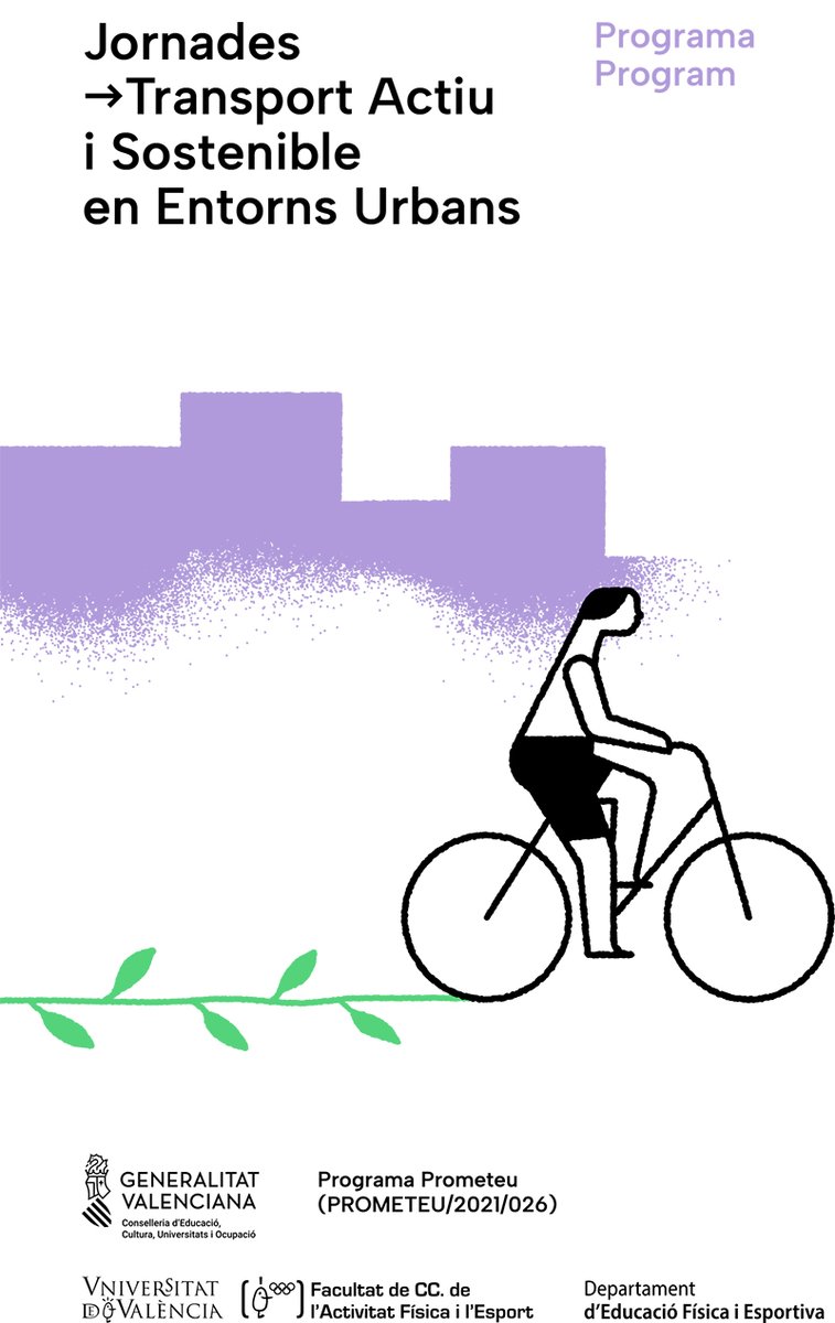 🚴‍♀️🚴‍♂️ 02 y 03 de octubre 📅 en la Facultad de Ciencias de la Actividad Física y el Deporte de la UV 📍 Jornadas: Transporte activo y sostenible en entornos urbanos i.mtr.cool/gyycbblnqx

Con la participación de destacados expertos en la materia a nivel internacional.