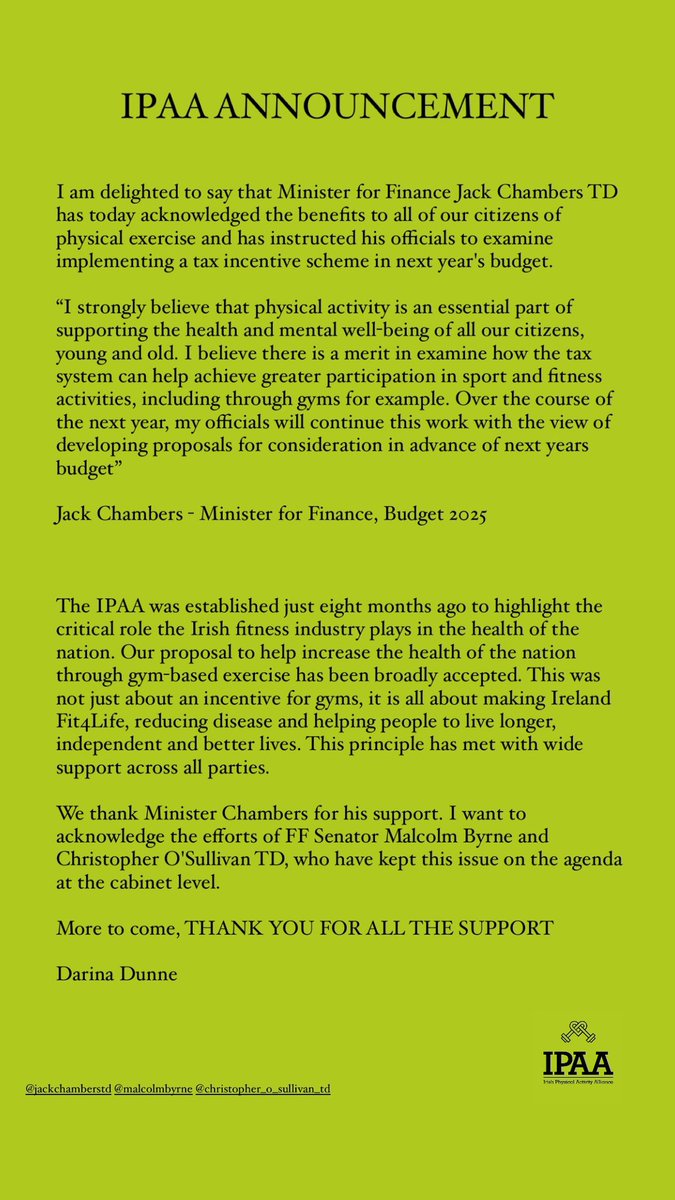 IPAA - Irish Physical Activity Alliance tweet media