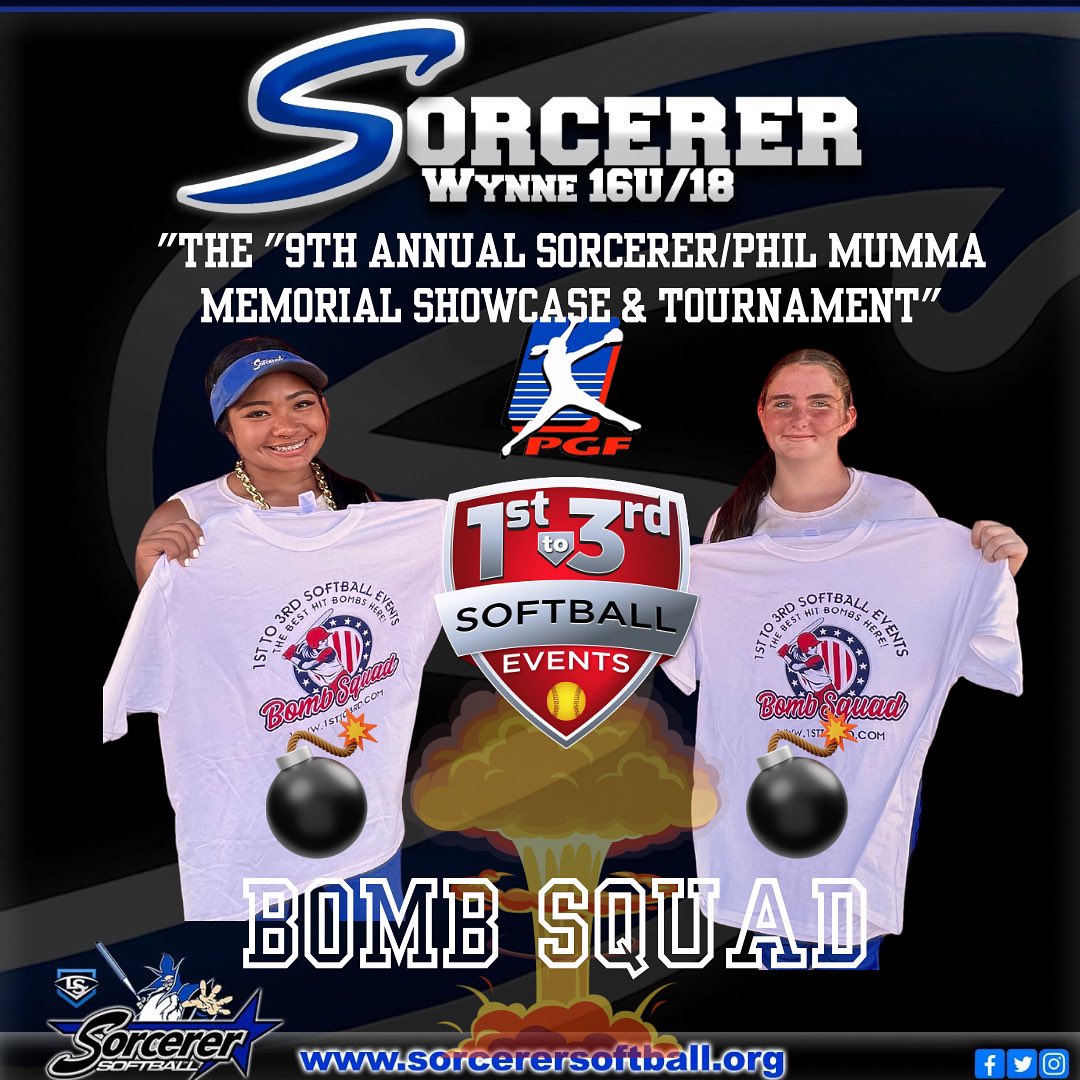 🚨 Bomb Squad Alert 🚨 #18 Marley and #13 Jessica earned their Bomb Squad shirts at the Fill Mama Showcase! 💣🙌 College coaches, feel free to reach out to connect! #SoftballShowcase #CollegeRecruiting