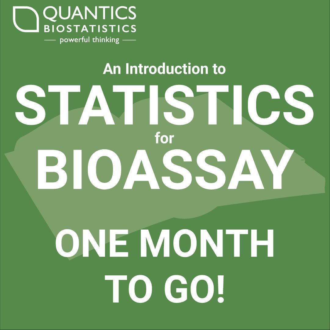Don't forget to book your place on our next open bioassay training course! 
Sign-up Here: buff.ly/3WDuiLk 
It's just over a month to go, so be sure to book your spot before it's too late.

#bioassay #biostatistics #drugdevelopment #training #course