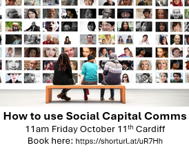PRCA Cymru (@prca_cymru) on Twitter photo Our friends <a href="/growsocialcapit/">Grow Social Capital CIC</a> are putting on a great FREE event next week How to transform your PR, communications & change-making using ‘Social Capital Comms’
Book here➡️tinyurl.com/54cxh3n3
🗓️Fri 11 Oct 2024 11am-12:30
🏠Working Word, 2 Sovereign Quay, Cardiff Bay, CF10 5SF Our friends <a href="/growsocialcapit/">Grow Social Capital CIC</a> are putting on a great FREE event next week How to transform your PR, communications & change-making using ‘Social Capital Comms’
Book here➡️tinyurl.com/54cxh3n3
🗓️Fri 11 Oct 2024 11am-12:30
🏠Working Word, 2 Sovereign Quay, Cardiff Bay, CF10 5SF