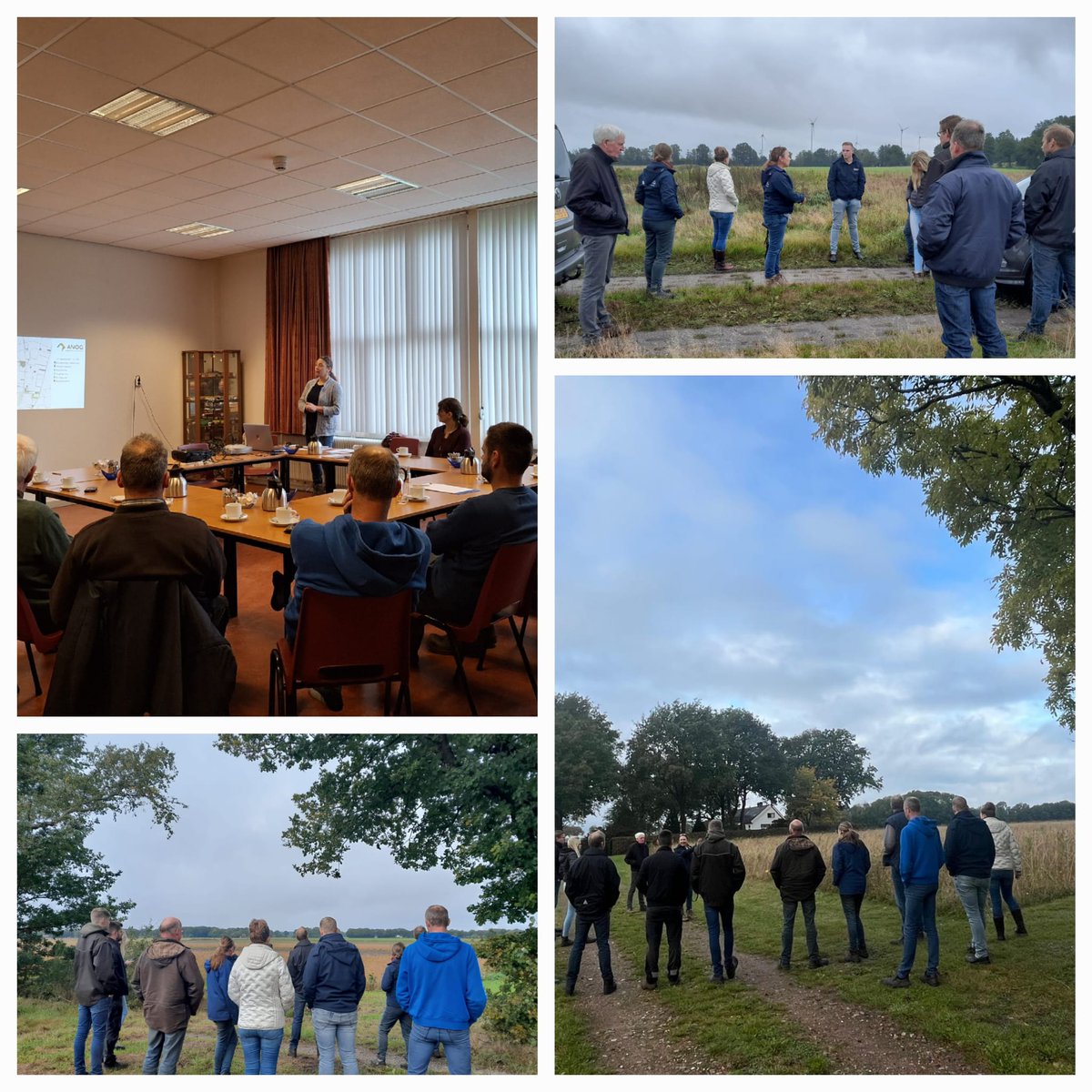 Vanochtend stond het veldbezoek aan de Westerwolde #openakkerland clusters op de planning #kruidenrijkeakker #wintervoedselveld #keverbank #fabrand #kijkjebijdeboerbuurman Goed om het beheer van het #agrarischnatuurbeheer te bespreken.