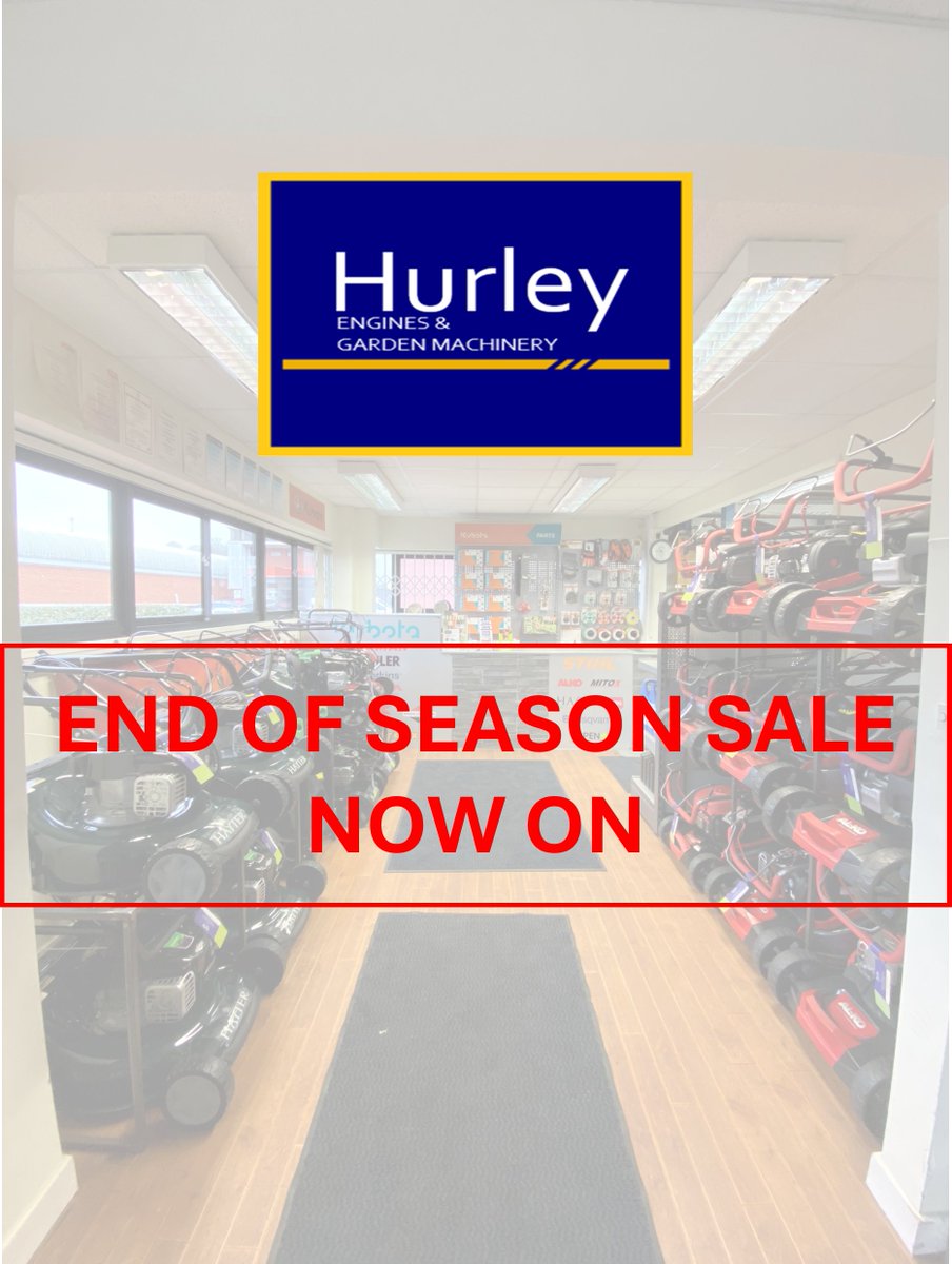 HurleyEnginesUK's tweet photo. We have our End of Season Sale now on💥

Come down to our showroom or check Online https://t.co/GhDbqUwRWZ to see what machines we have on sale right now👌🏼

Grab yourselves a bargain before the end of the year🤩

#sale #machinery #lawnmowers #bath #bristol #hurley #christmas https://t.co/GzKIYmUex7