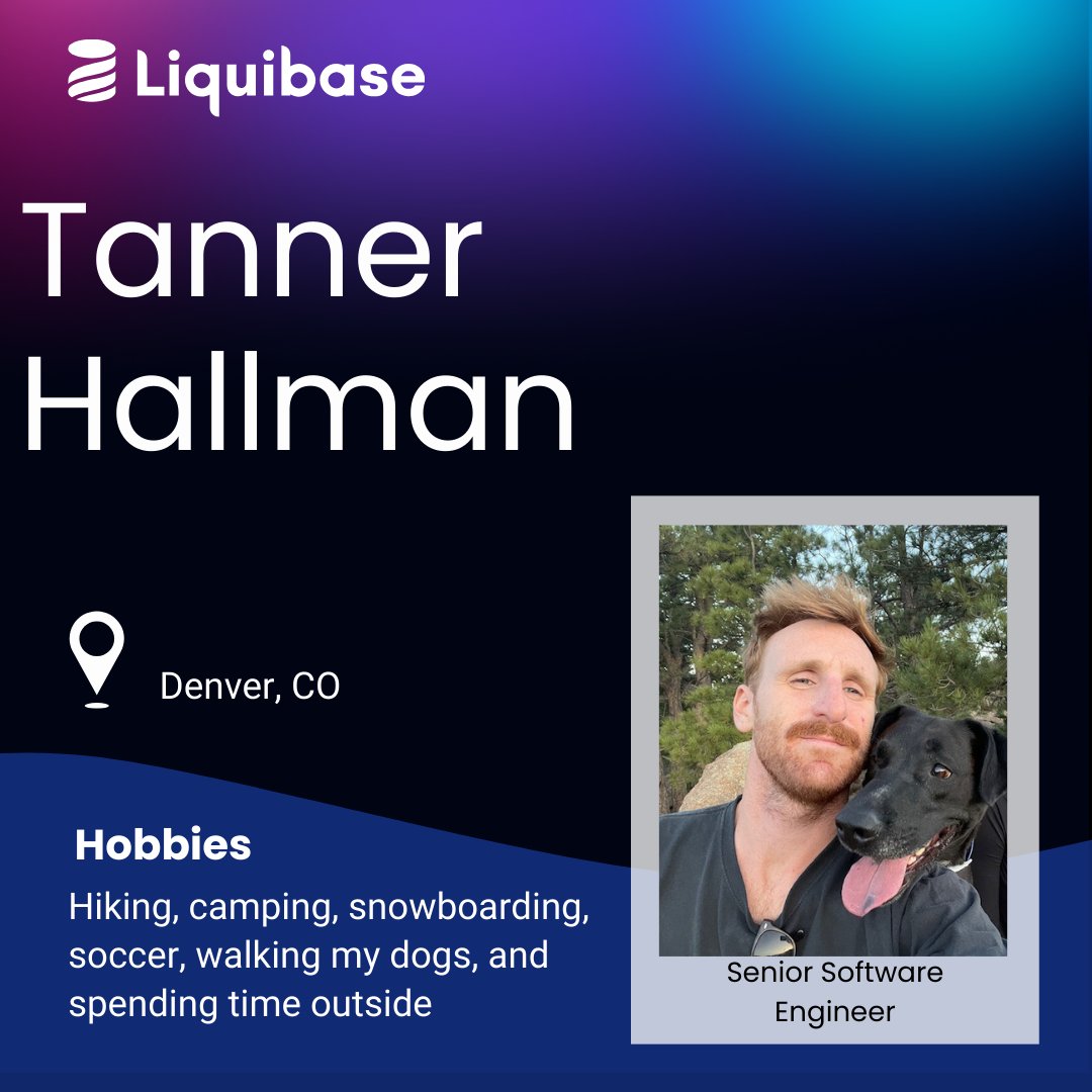 Liquibase on X: " New Employee Spotlight! Meet Tanner Hallman ...