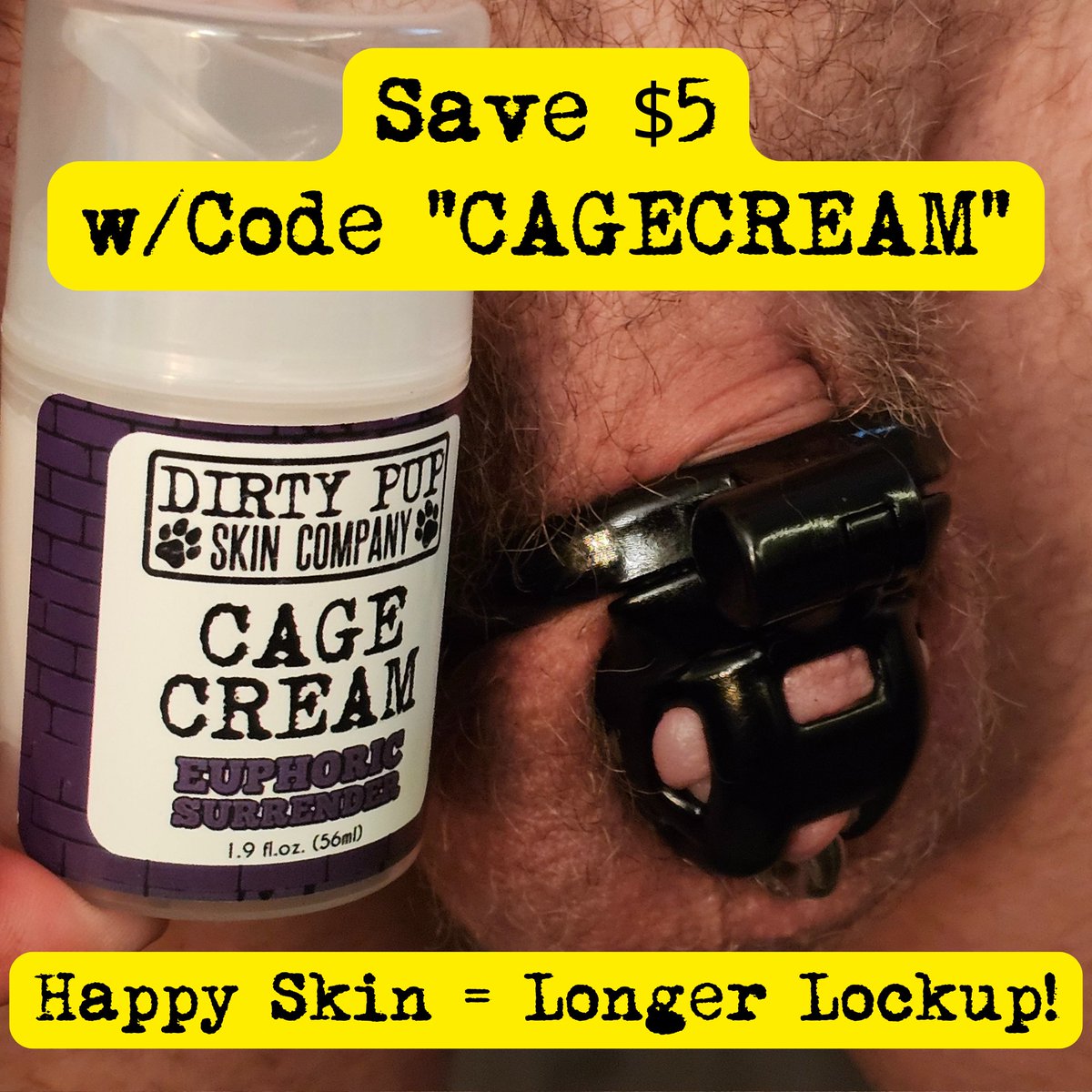 Time to get LOCK UP for Loctober! Get our CAGE CREAM in 6 different fragrances (including unscented!) for $20 each. Loaded with skin loving ingredients to keep you locked up longer! @dallaspupwv <a href="/GayChastityRTs/">Gay Chastity Retweets - 69K</a> 
#locktober #chastity #teamlocked #showyourlock #gaychastity #femdom