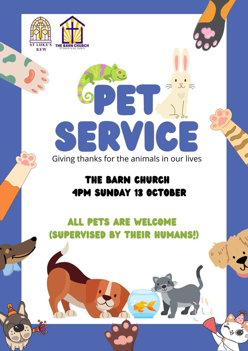 Coming soon to The Barn Church!
All pets welcome (with adult supervision!)