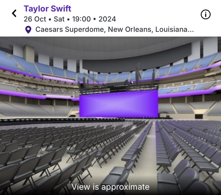 wudvale's tweet photo. Here’s all the info for the floor ticket I have up for grabs. New Orleans October 26th! #ErasTour #ErasTourNOLA #taylorswift #taylornation #ErasTourtickets 😎 proceeds will go completely to rebuilding from the hurricane in NC https://t.co/97wZwO5ZA1