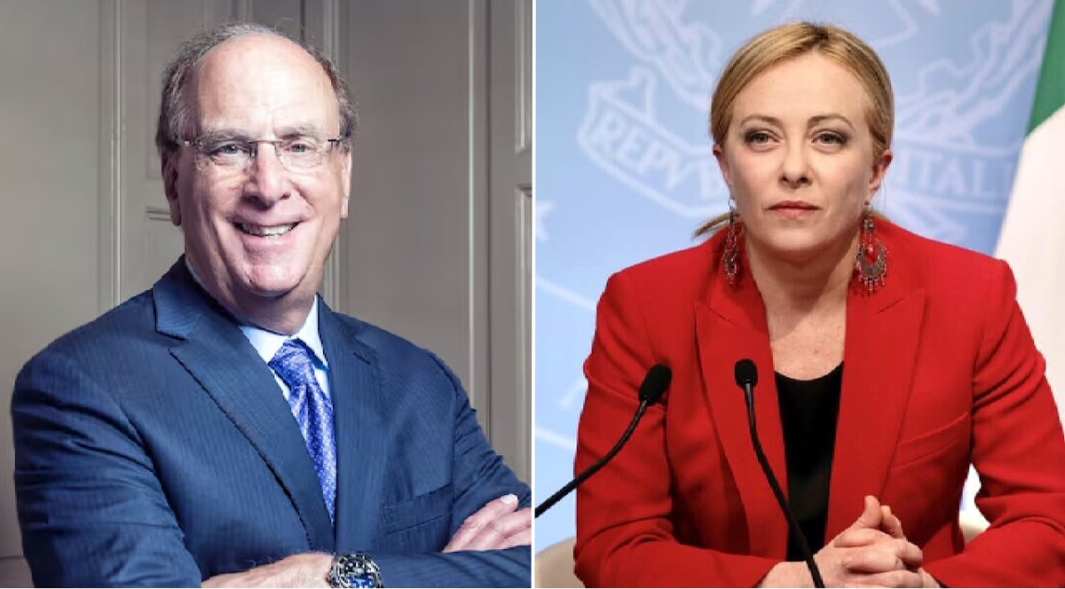 ottolinatv's tweet photo. in questa foto l'attuale capo del governo Italiano 

l'altra è Giorgia Meloni https://t.co/il9PQrjT4i