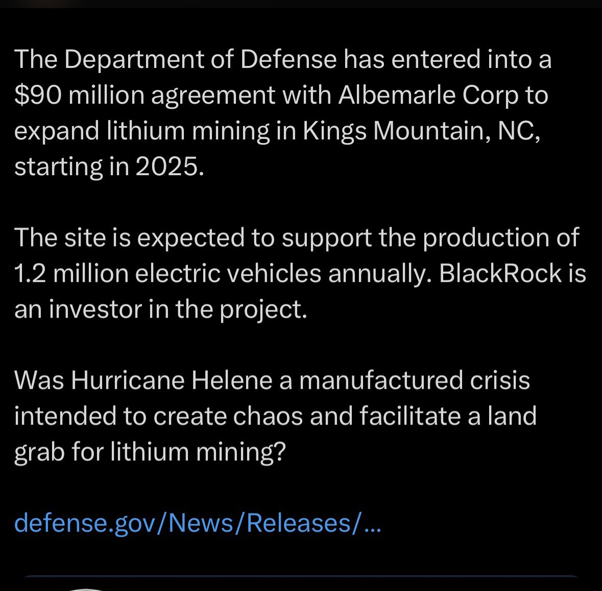 Hutnick_Core4's tweet image. Odd timing to anyone else? 

#prayersfornc #prayersfortn #helene