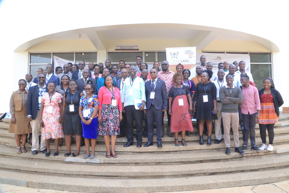 FoodLANDafrica's tweet photo. 👥On 29 August a #FoodLAND #Dissemination Workshop was organised by @Makerere to offer a general overview of the work carried out. #VEDCO does farmer mobilization to consume research output, #Nutreal commercializes technological innovations while #NARO & #MAK do research #Kampala https://t.co/F5Z3yxxU7m