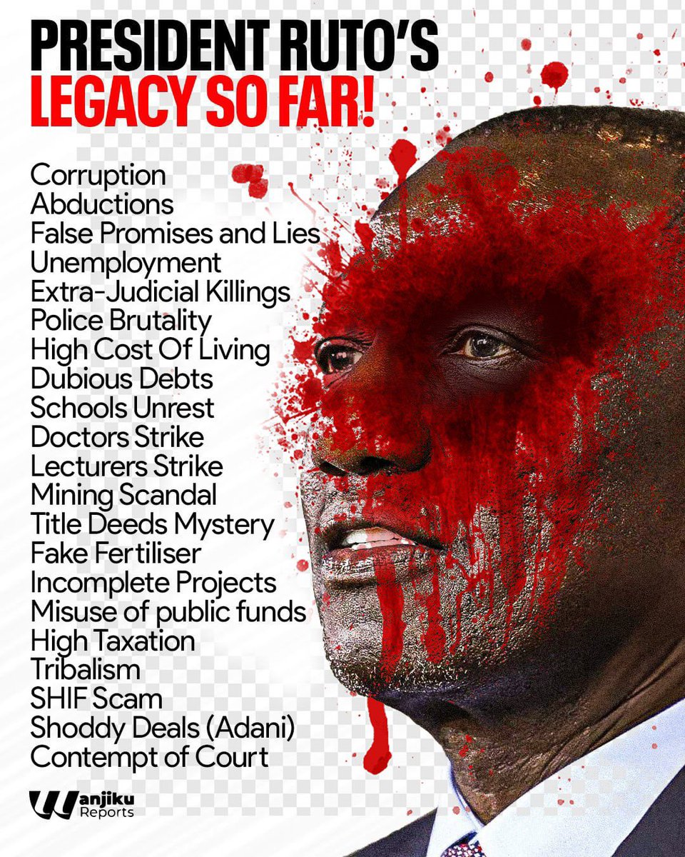 <a href="/citizentvkenya/">Citizen TV Kenya</a> Is it me or muka wa Ruto is aging by the second? Proceeds of crime can rob you of your youth.
#RutoMustGoNow #RutoRigathiRailaMustFall