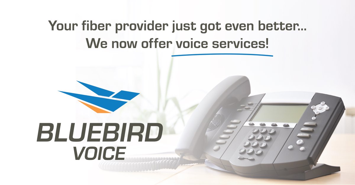 BluebirdFiber's tweet photo. Exciting news! After 25 years of delivering exceptional fiber connectivity, we're now offering secure, reliable and fiber-backed voice services, including POTS, PRI, and SIP! Reach out to learn more today! https://t.co/EP52fkYF2J