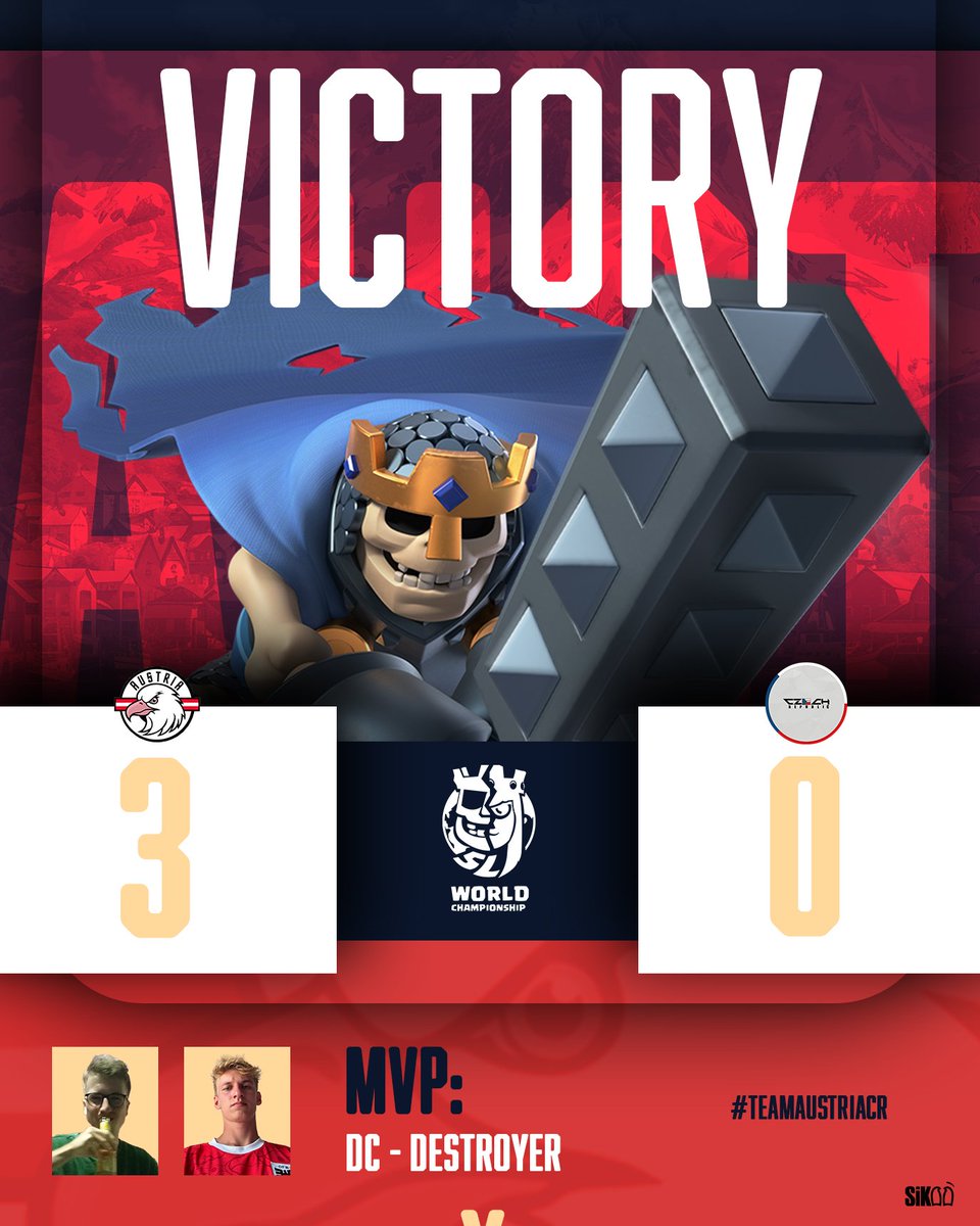 Let's go 3-0 against <a href="/TeamCZE_CR/">Team Czech Republic CR</a> in <a href="/CR_Supremacy/">Supremacy League</a> WC 🔥 

Really intense and close games but at the end we secured important points 💪

👑 MVPs: 
<a href="/Mukinho_Cr/">Mukinho</a> (2-1 Koth)
<a href="/D3stroy3r_cr/">D3stroy3r</a> (2-0 Koth)
<a href="/DC_MunichStorm/">DC</a> (2-1 Duel)