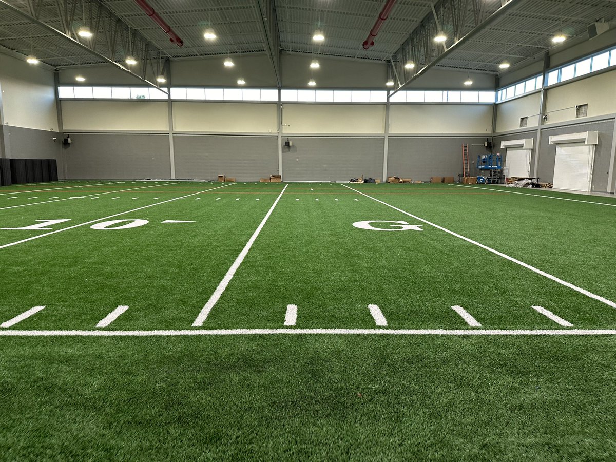 Scott County High School KY 😳
The best high school setup I have ever seen. 
Weight room, indoor, locker room, laundry and storage. Storage is the key!