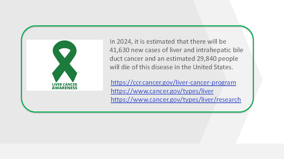BudhuLCP's tweet photo. October is Liver Cancer Awareness Month! The NCI CCR Liver Cancer Program is dedicated to improving early detection, diagnosis, prognosis and treatment of liver cancer. Learn more and start a conversation to raise awareness now. #NCICCRLiverProgram https://t.co/LQQXIZf9MH