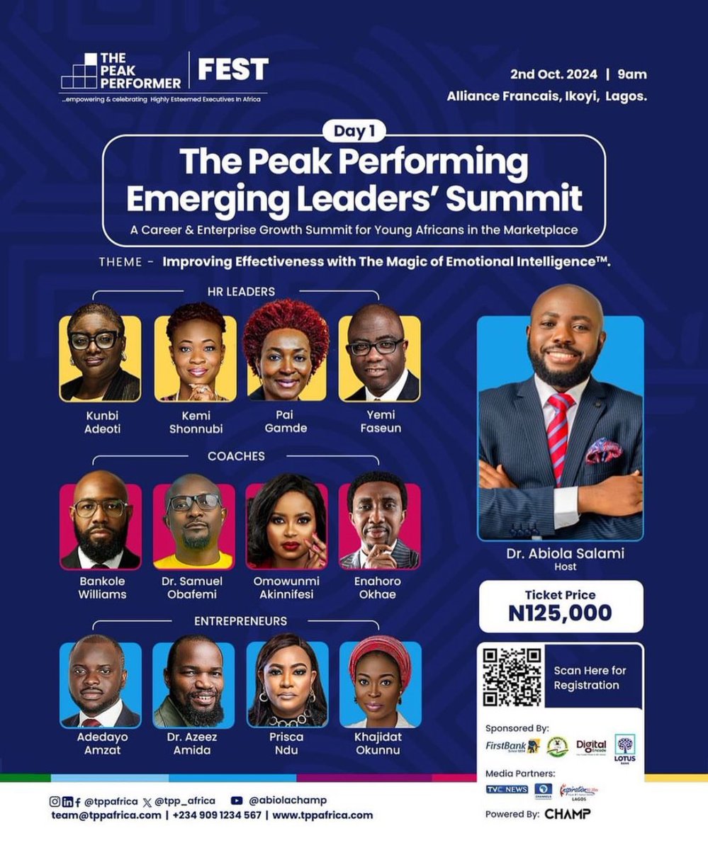 Happy #IndependenceDay, Nigeria 🇳🇬! I'm reminded of the immense potential in our youth. Tomorrow, I'm honored to speak at The Peak Performing Emerging Leaders' Summit, a vital platform for young Africans to unlock their full potential and drive change in the marketplace. #TPPFest