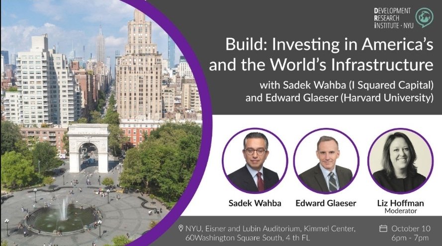 DRI (@nyu_dri) on Twitter photo Join us for an insightful conversation between Sadek Wahba and Edward Glaeser moderated by Liz Hoffman.
RSVP docs.google.com/forms/d/e/1FAI…
<a href="/RDehejia/">Rajeev Dehejia</a>
<a href="/bill_easterly/">William Easterly</a>
<a href="/YawNyarko/">Yaw Nyarko</a>
<a href="/ISquaredCapital/">I Squared Capital</a> Join us for an insightful conversation between Sadek Wahba and Edward Glaeser moderated by Liz Hoffman.
RSVP docs.google.com/forms/d/e/1FAI…
<a href="/RDehejia/">Rajeev Dehejia</a>
<a href="/bill_easterly/">William Easterly</a>
<a href="/YawNyarko/">Yaw Nyarko</a>
<a href="/ISquaredCapital/">I Squared Capital</a>