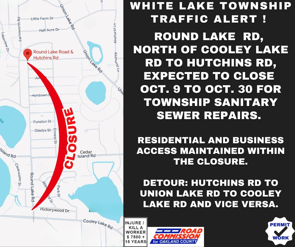 Oakland County Roads, Michigan tweet media