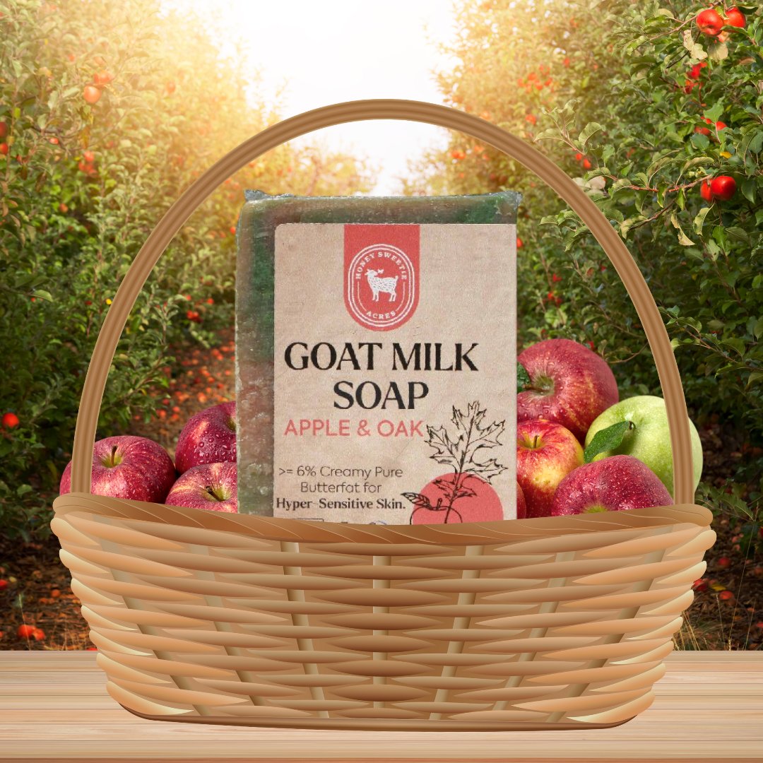 HSweetieAcres's tweet image. Stroll through an apple orchard with the scent of our seasonal Apple &amp;amp; Oak Goat Milk Soap! 🍏🌲

Get your bar at amazon.com/dp/B0DCCCC5NG/… 

#fallskincare #fallsoap #backtoschool #autumnsoap #autumnskincare #goatmilksoap #naturalsoap #goatmilkskincare #selfcarematters