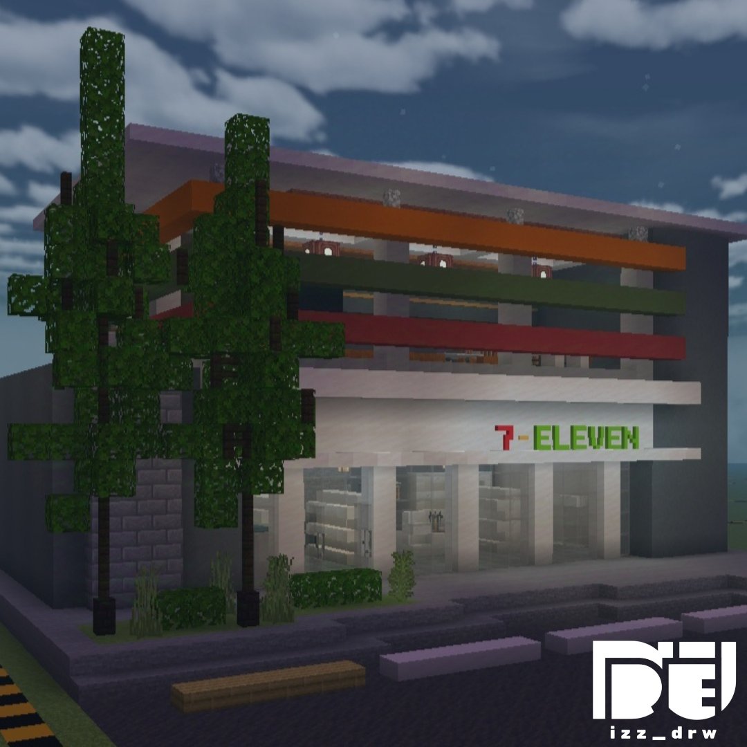 izz_drw's tweet photo. FoodBlock (2024): 7-Eleven
#minecraftdesigns #minecraft #mcpe #creative #modernbuilds https://t.co/D8jjOKALMN