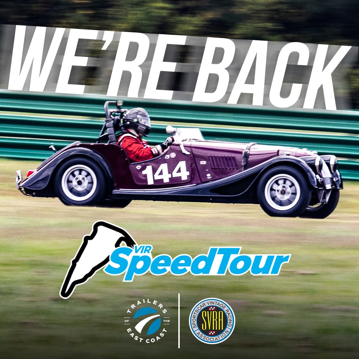Trailers of the East Coast is back at VIR SpeedTour this week!
Check out the latest ATC and InTech car trailers on display in the paddock near the
roundabout. Stop by for an exclusive offer for SpeedTour participants.
 – The Official Trailer Partner of SVRA.