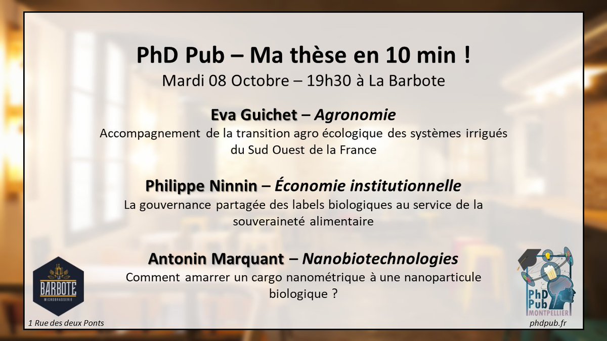 PhD Pub Montpellier tweet media