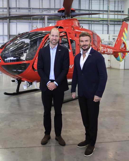 BladeoftheS's tweet image. David Beckham and Prince William celebrating you raising £15m for the London Air Ambulance Charity as if they did it.

Either of them could have done it with their pocket change.