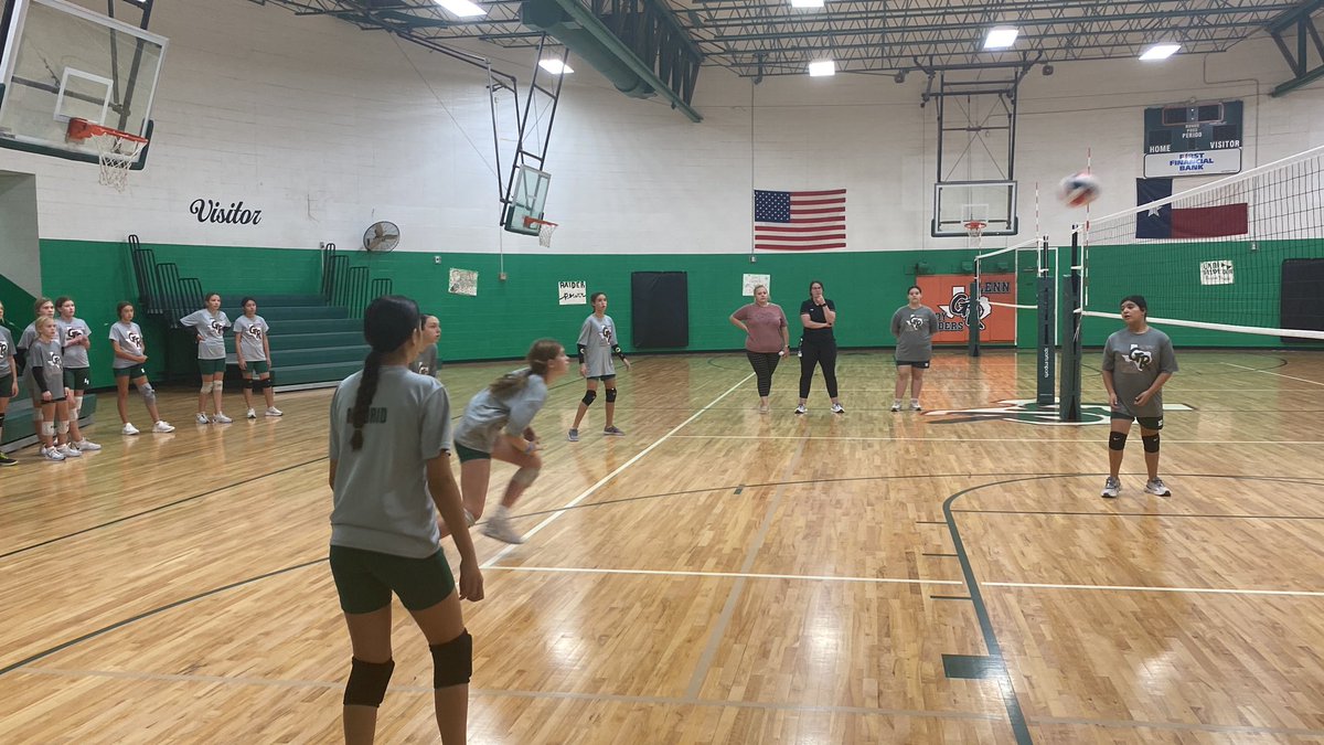 Lady Raiders preparing for this weeks game! <a href="/GMS_ladyraiders/">Glenn Lady Raiders</a>