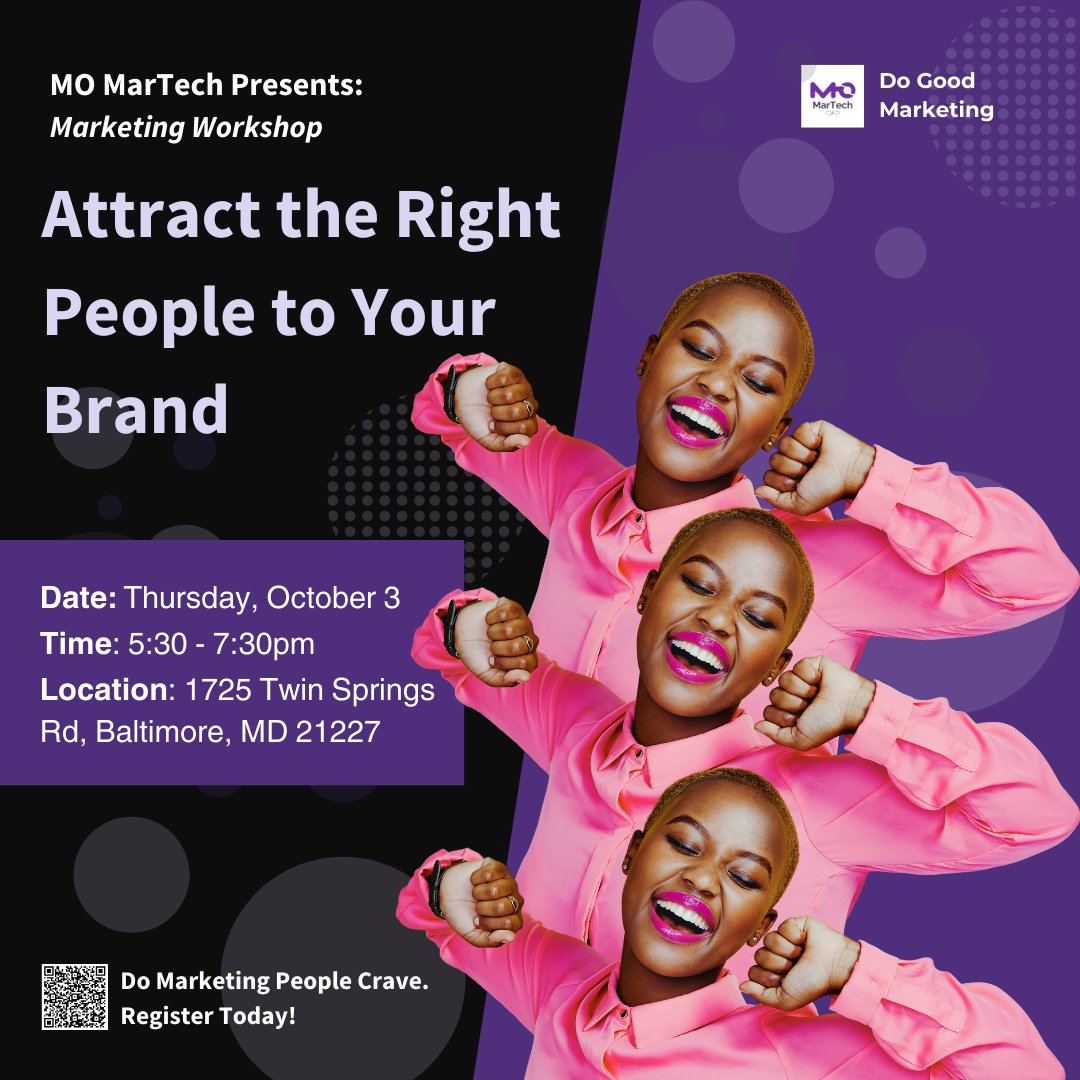 There is still an opportunity to join our workshop! The second session is all about identifying the right audience for your business.

Register here momartech.com/workshops/ols/…

#marketing #marketingtips