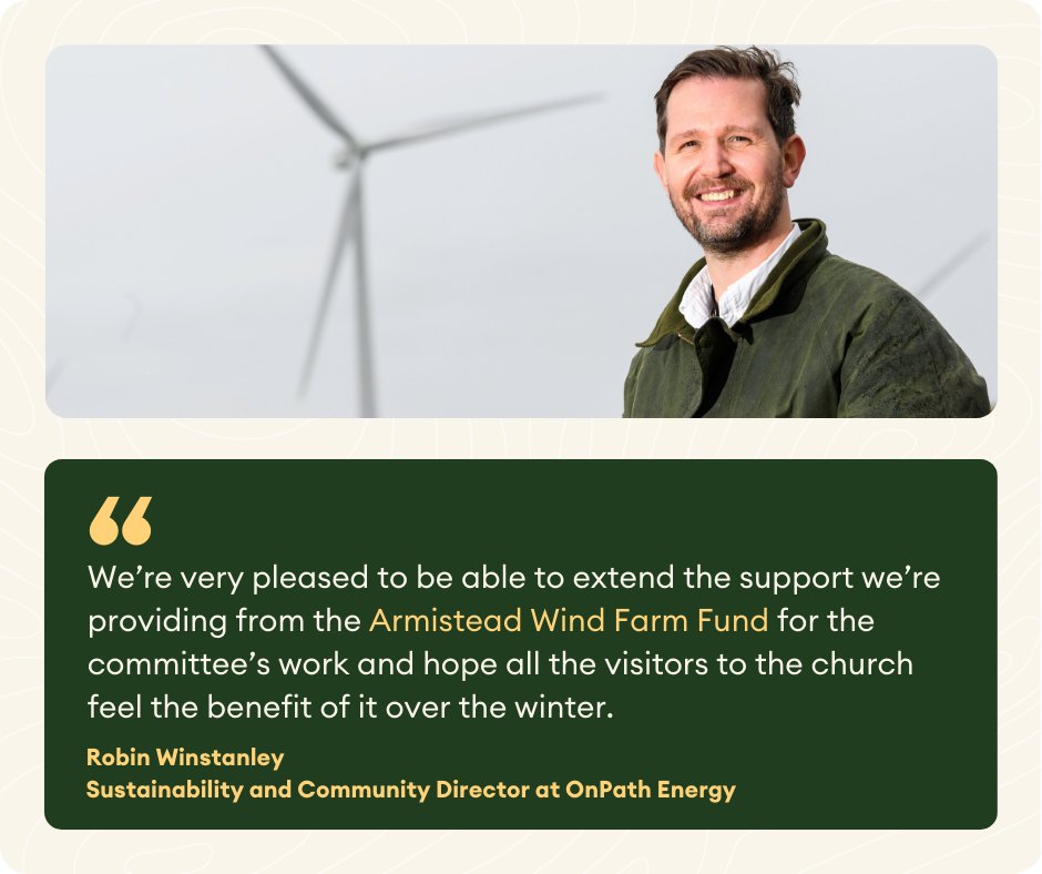OnPath Energy (@onpathenergy) on Twitter photo 🤝 Building community value👉 Armistead Wind Farm Fund awards four figure grant to village church
💛 St Peter’s Church in Mansergh near Kirkby Lonsdale uses £1,000 grant to replace old pew heaters in the 19th century building.
🔗 bit.ly/4gFFujX <a href="/PointNorthCF/">Point North</a> 🤝 Building community value👉 Armistead Wind Farm Fund awards four figure grant to village church
💛 St Peter’s Church in Mansergh near Kirkby Lonsdale uses £1,000 grant to replace old pew heaters in the 19th century building.
🔗 bit.ly/4gFFujX <a href="/PointNorthCF/">Point North</a>