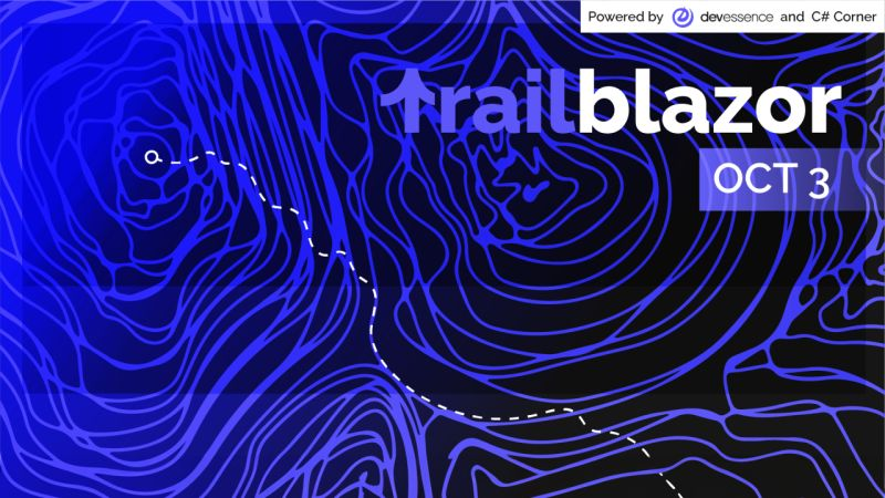 Join us Oct 3rd for the FREE virtual "TrailBlazor Conference"! 🎉 Hear from Blazor &amp; .NET MAUI product teams &amp; other .NET leaders. Register today at hubs.li/Q02PSGdk0! #Blazor #dotnet