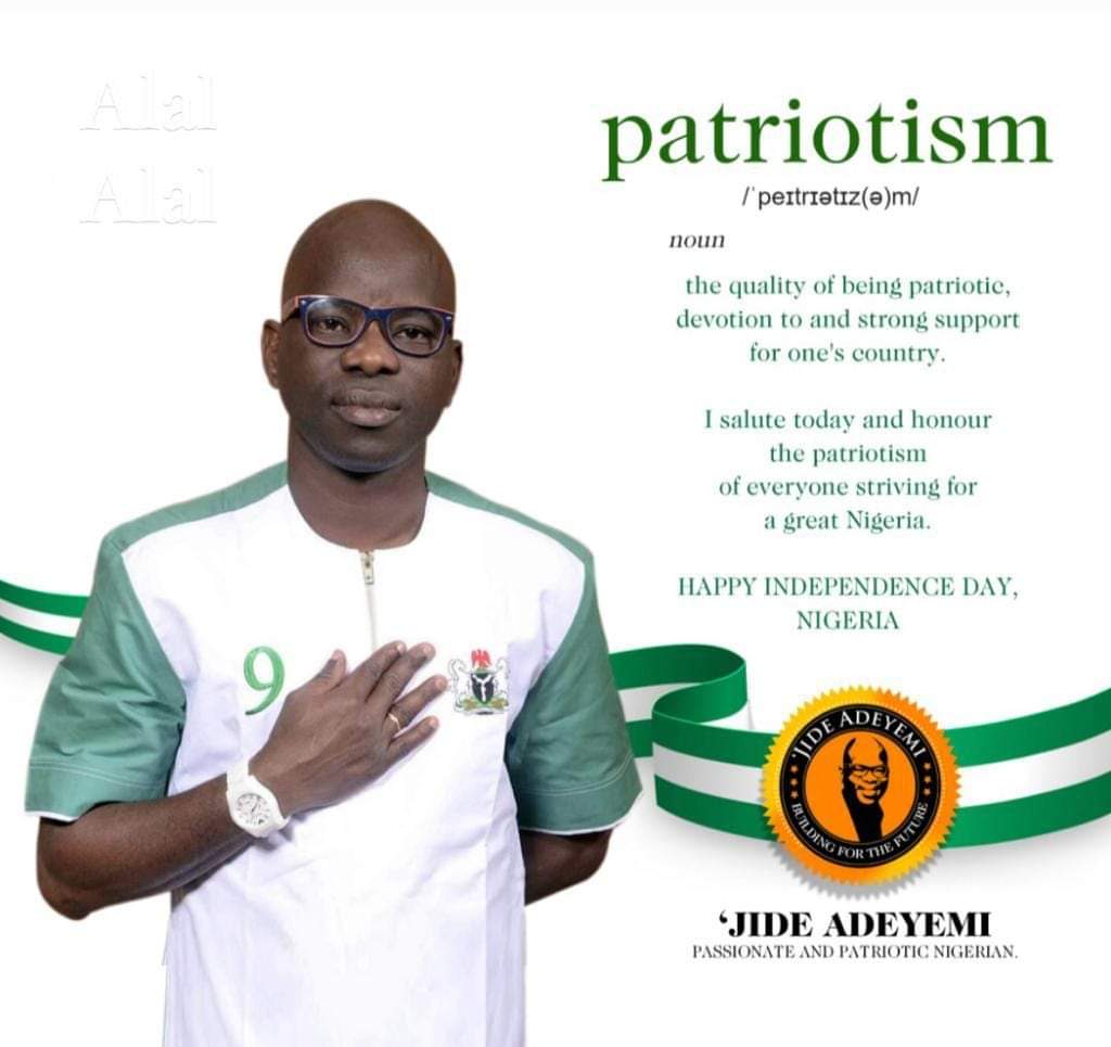 Happy Independence Day Nigeria

May Nigeria experience true peace, progress and development.

I love Nigeria.

Nigeria will be great