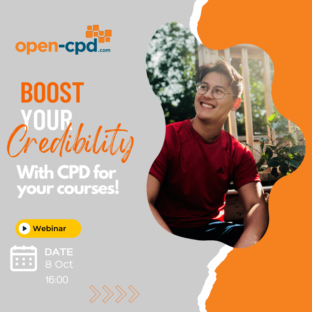 Open_cpd's tweet image. Invest in yourself! Sign up for our Open CPD Webinar and take your skills to the next level. 💪#LearnEarnShare #OpenCPD linkedin.com/events/buildin…