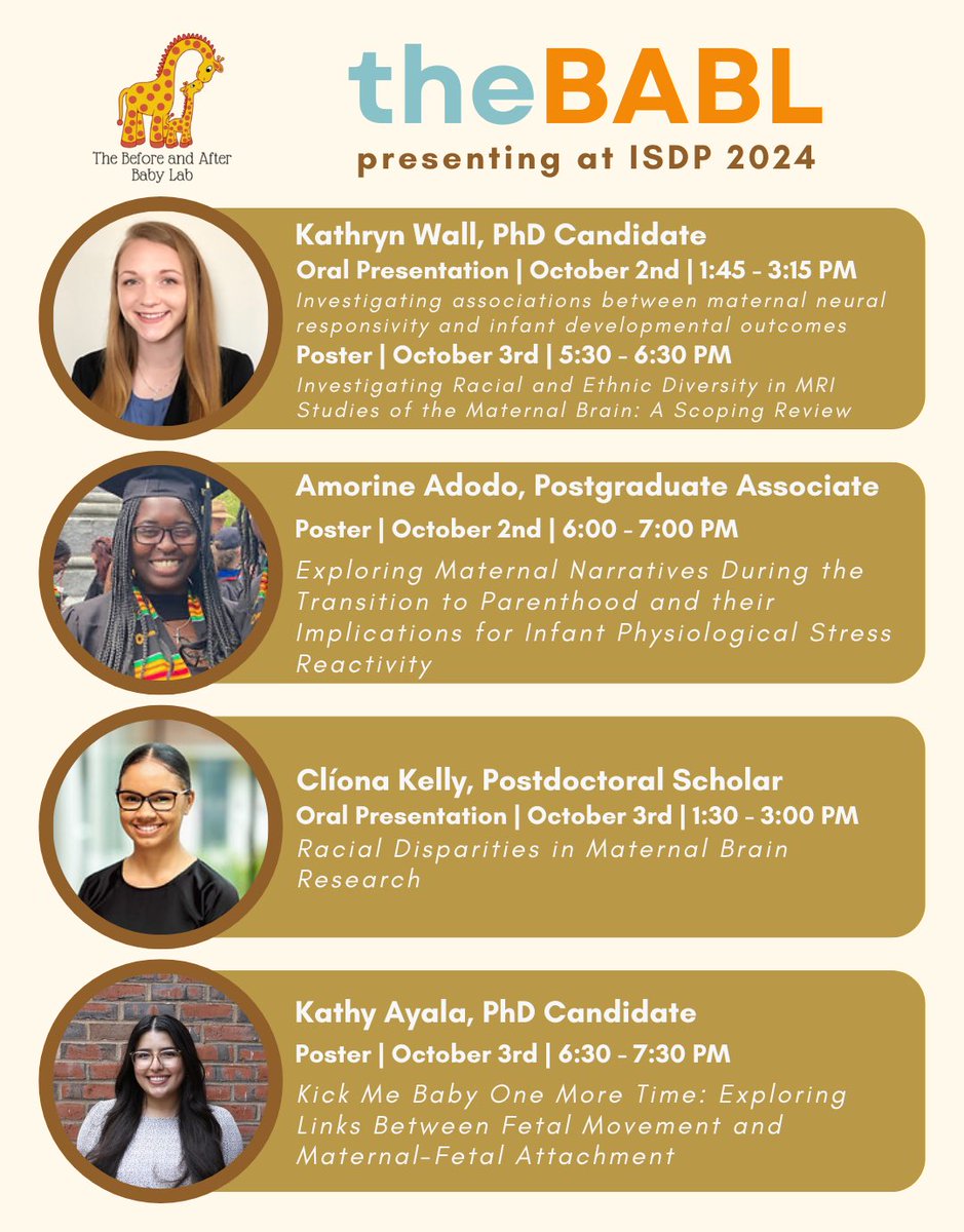 Helena Rutherford (@hjvrutherford) on Twitter photo If youβre heading to #ISDP2024 - check out <a href="/thebabl/">The Before and After Baby Lab</a> presentations this week! <a href="/devpsybio/">ISDP π¦ @isdp.org.bsky.social</a> <a href="/YaleCSC/">Yale Child Study Center</a> If youβre heading to #ISDP2024 - check out <a href="/thebabl/">The Before and After Baby Lab</a> presentations this week! <a href="/devpsybio/">ISDP π¦ @isdp.org.bsky.social</a> <a href="/YaleCSC/">Yale Child Study Center</a>