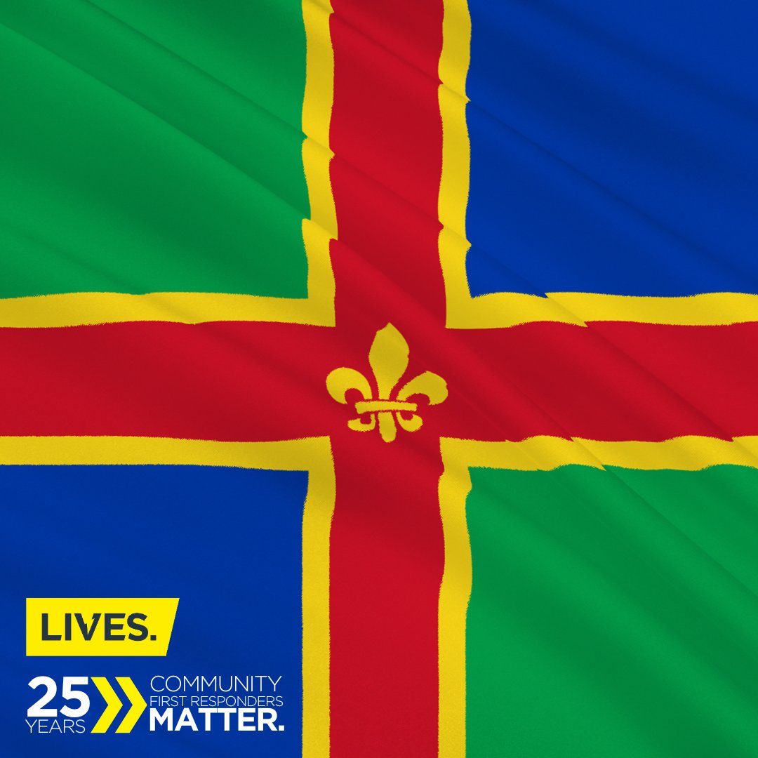 Happy Lincolnshire Day 💛 A county we're proud to make safer through our work!  Would you like to support us and champion our work? Donate today! lives.org.uk/donate/  #LincolnshireDay #CFRs #communityHeroes #emergencyResponse #donateToday #savingLives