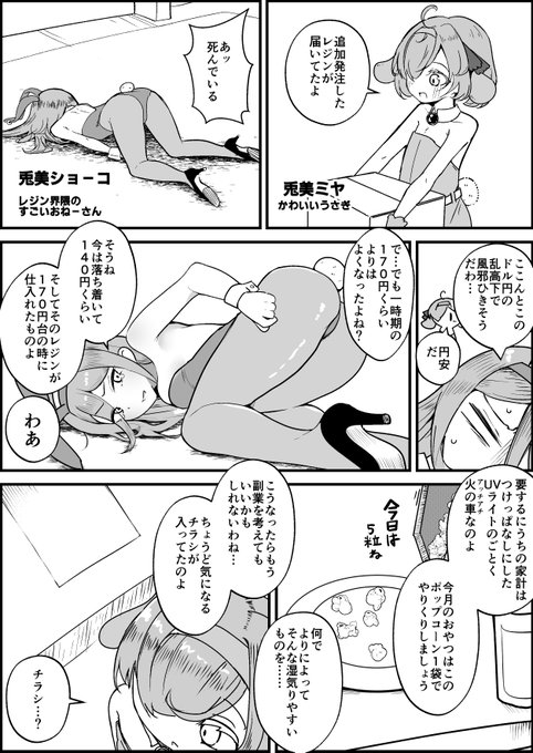 #裏兎ショーコ
ショーコお姉さんが円安に負ける話を描きました
Skebありがとうございます🐇 