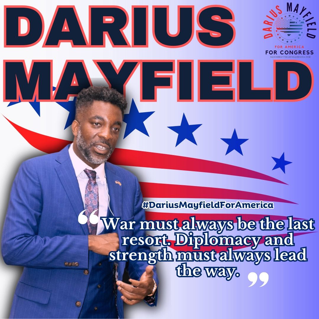 MrMayfieldUSA's tweet photo. Peace through strength!

It's time to retire the past and elect leaders ready to put Americans and #AmericaFirst 🇺🇸 

A vote for Darius is a vote for America and common sense  

https://t.co/pbA38Q2GTo 

#BeAmerican #OurTimeToRun #BeingTheChangeWeWantToSee #NotBlackNotWhiteAmerican #DariusMayfieldForAmerica