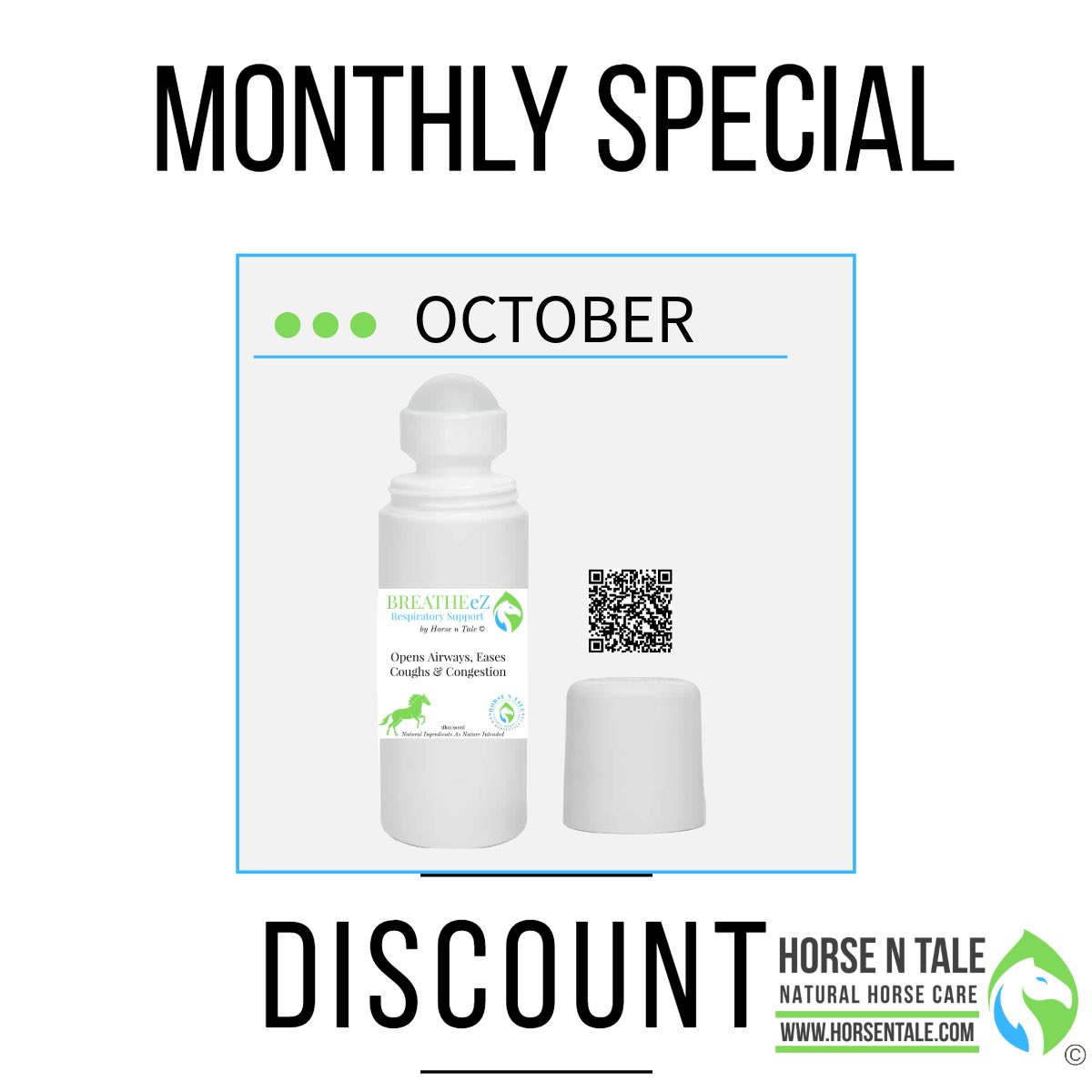 HorsenTale1's tweet photo. Throughout October, our respiratory support product BreatheEz is available at a discounted price.
#horsentale #topicalequineproducts #naturalhorsecare #teamhorsentale #teamhnt #naturalingredients
#respiratory #breathingsupport #breatheez
#monthlyspecial #discount #product https://t.co/3GEjGMvxoq