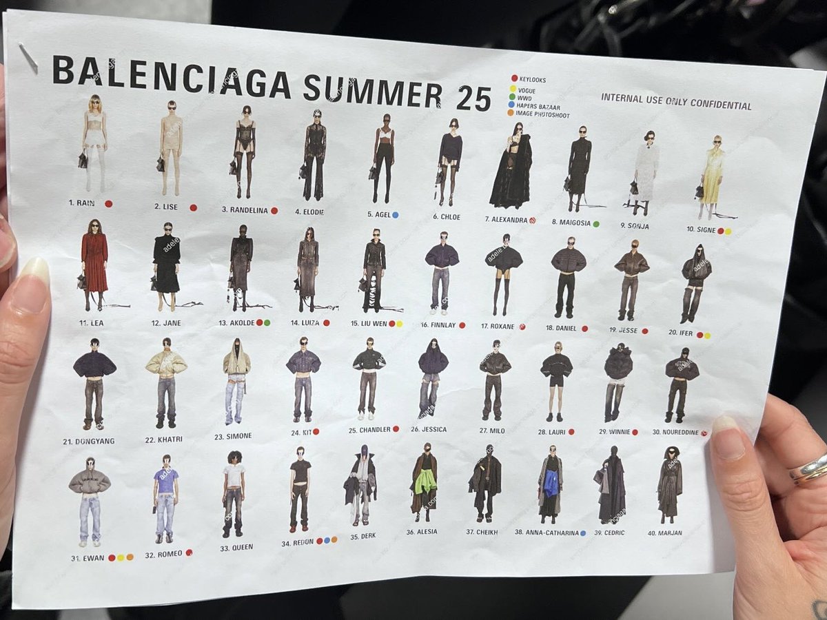 Potato_Devotee's tweet photo. わりと好きな内容だったBalenciaga Summer 25

Demna着用のHUMAN BEING フーディ欲しいな https://t.co/zKpl5vBz3m
